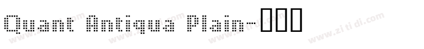 Quant Antiqua Plain字体转换